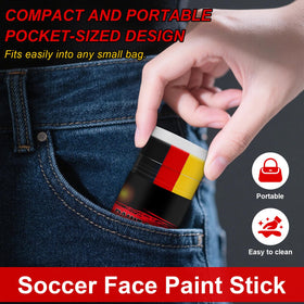 Meilury eye black applied under eye for reduced glare and sport-ready focus