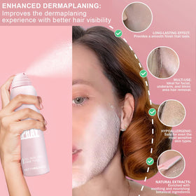 Meilury razor handle and micro-guard detail for safer precise dermaplaning