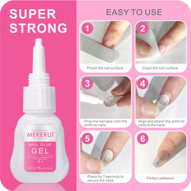 MEKERUI gel texture close-up highlighting thick anti-drip consistency for precise control