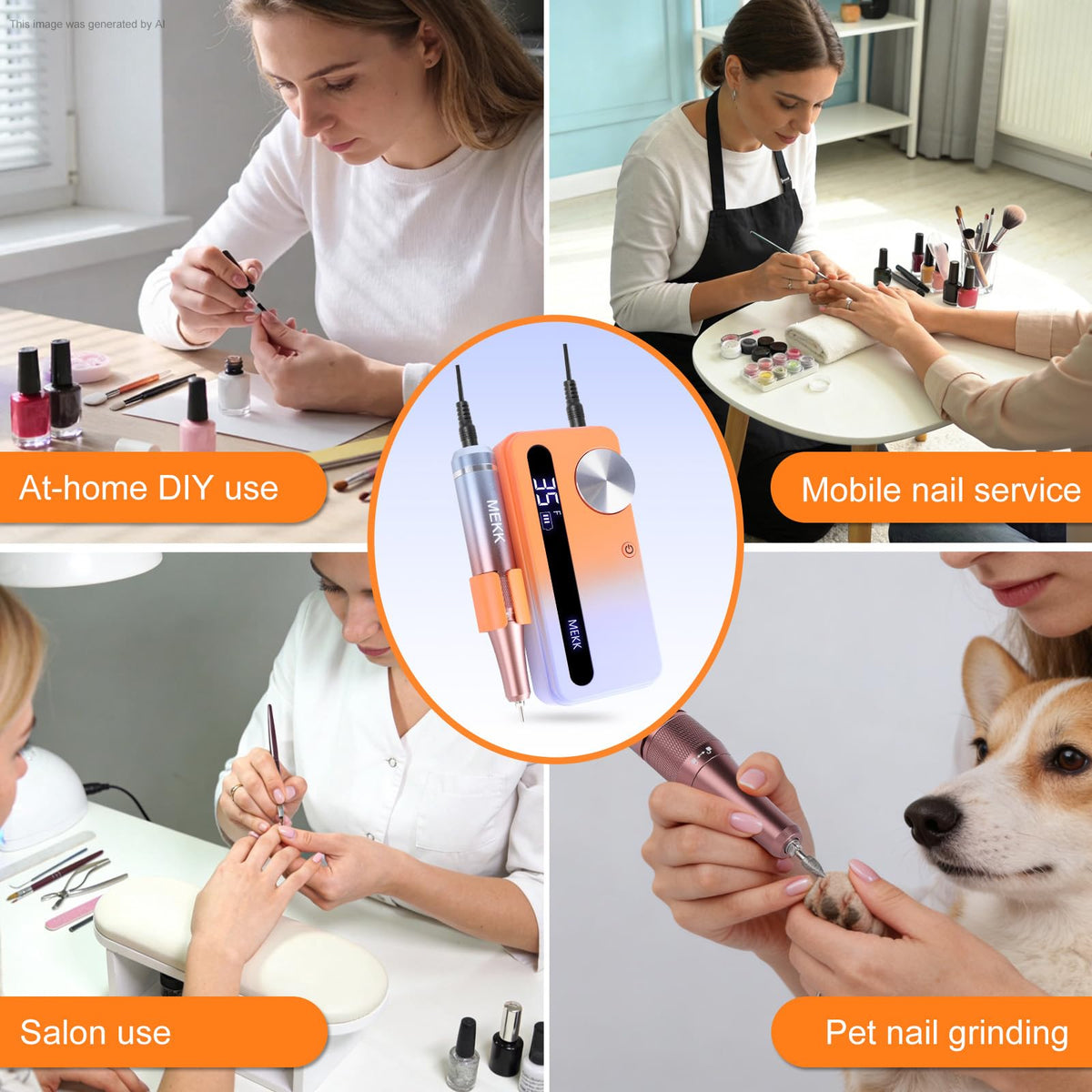 MEKK in a salon setting showing portable professional workflow benefit