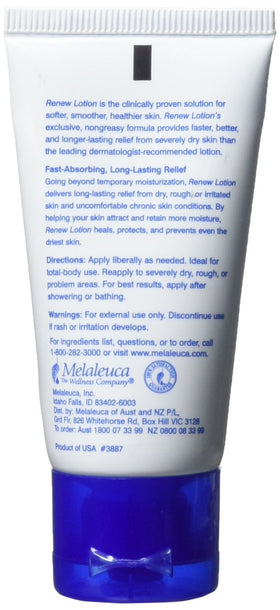 Melaleuca Renew close-up cream texture illustrating fast-absorbing, soothing hydration