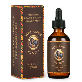 Melanin Kings front bottle view showing clean packaging and benefit of natural care