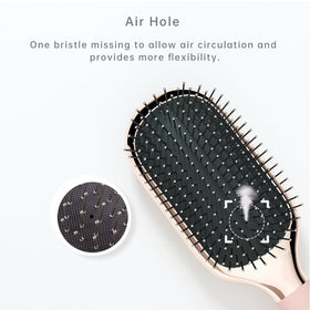 melbang rubber cushion detail offering flexible comfort and bristle support