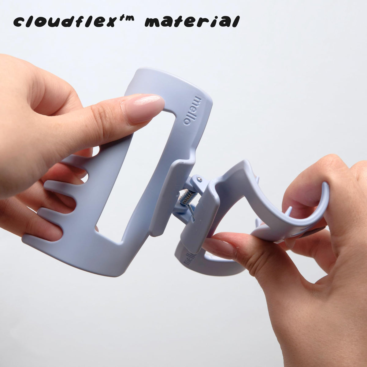 MELLO compressed against pillow showing bendable non-snapping design