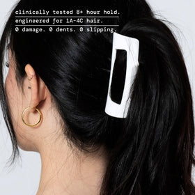 MELLO side profile illustrating flexible hinge and clip depth