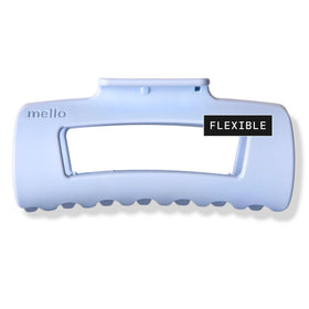 MELLO medium front view showing clip shape and light blue color with comfortable hold