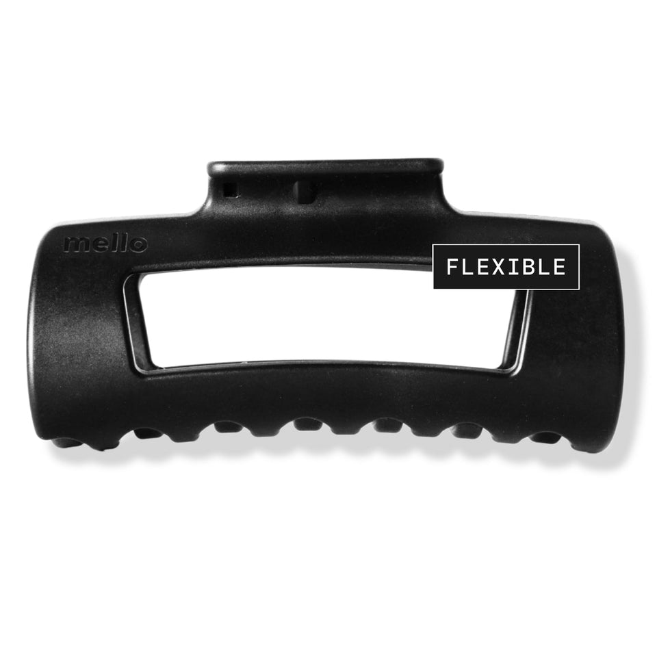 MELLO medium clip front view showing sleek matte finish and secure hold