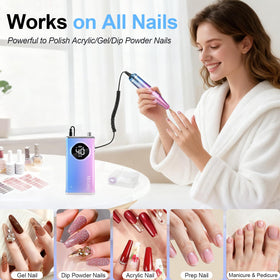 Melodly sanding bands and accessories ready for versatile nail tasks