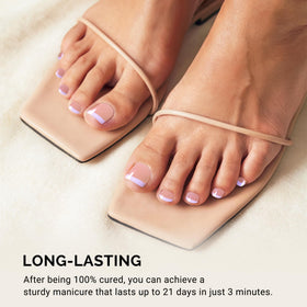 MelodySusie strip being applied to toe showing easy placement and fit