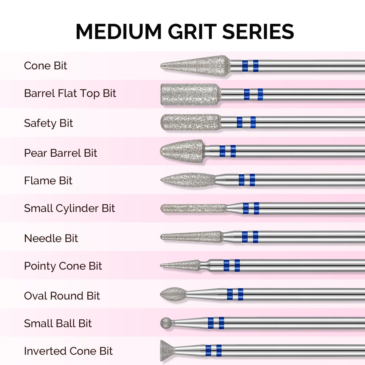 MelodySusie bits arranged in case for quick selection and dust-free storage benefit