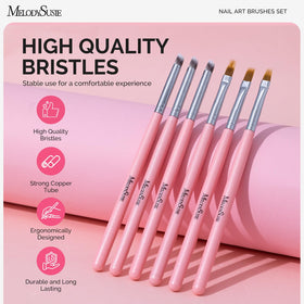 MelodySusie close-up of synthetic bristles highlighting durable texture and precise control