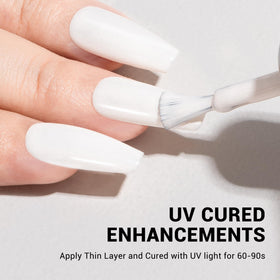 MelodySusie cured nails angled shot showing glossy durable finish benefit