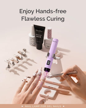 MelodySusie curing rhinestone glue quickly for precise nail decoration