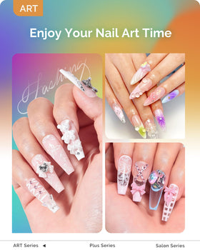 MelodySusie lamp curing rhinestone glue on nail for strong, fast-setting decoration