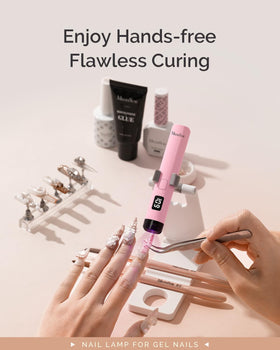 MelodySusie curing rhinestones quickly to secure decorations and speed work