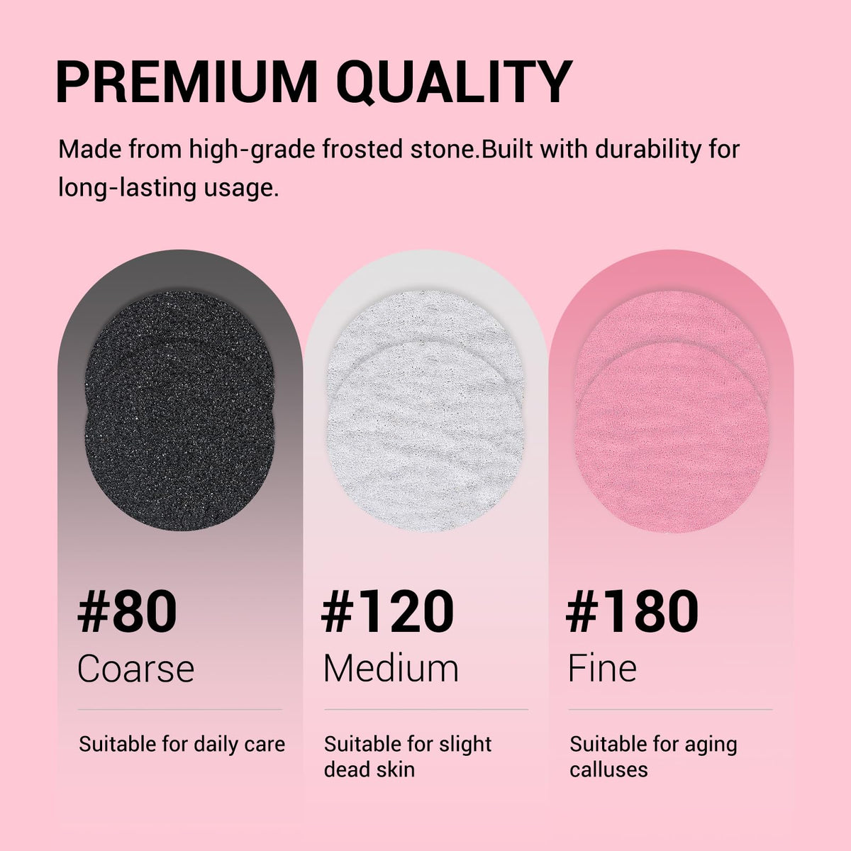 MelodySusie disc texture close-up revealing abrasive grains for efficient callus removal