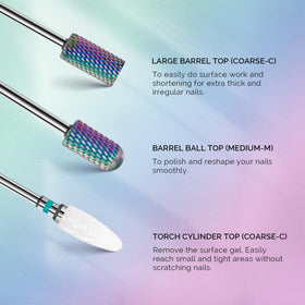 MelodySusie dust brush bit in use removing debris for cleaner manicure workflow
