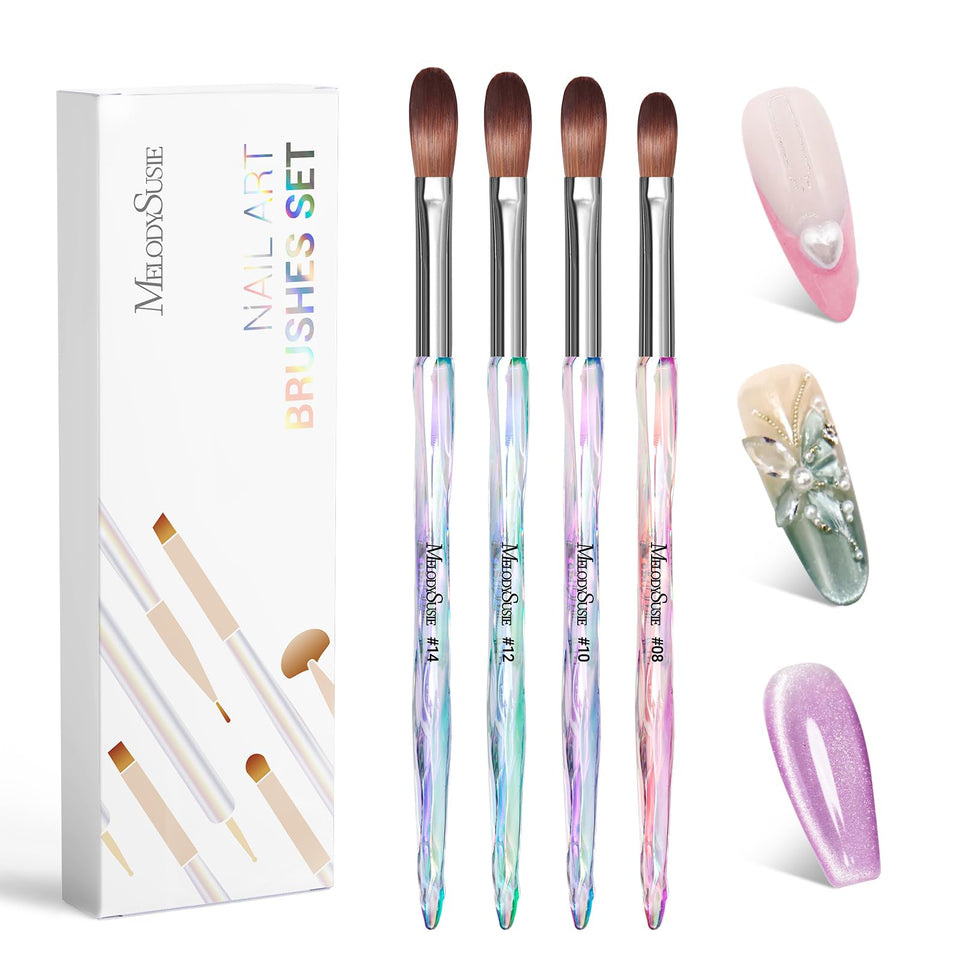 MelodySusie front packaging showing four brushes and benefits