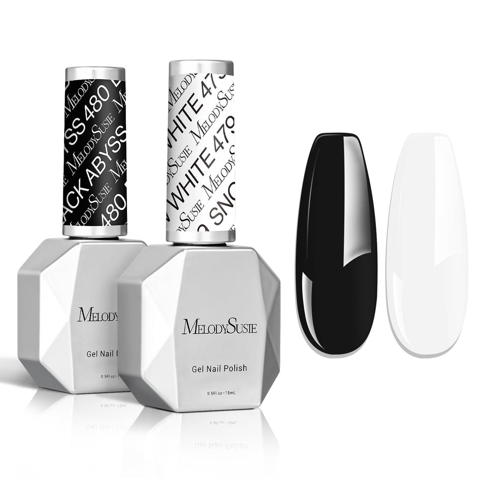 MelodySusie front packaging showing black and white bottles for clean results