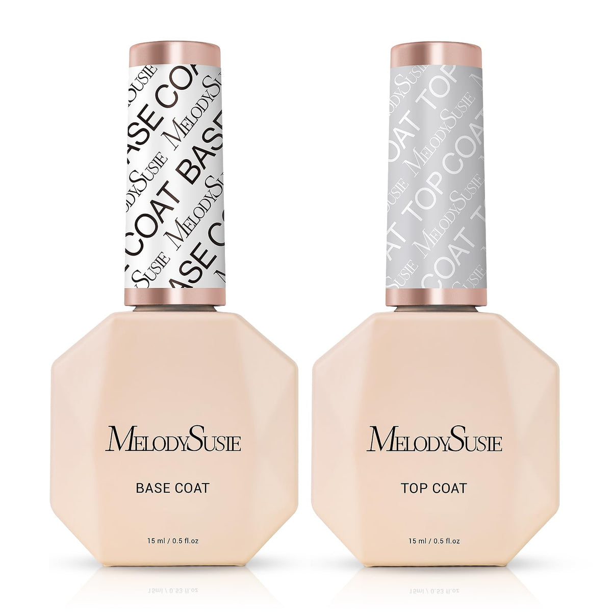 MelodySusie front packaging showing two clear 15ml bottles and benefits