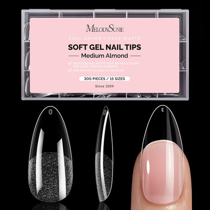 MelodySusie front packaging showing 300-piece set and almond X shape for convenience