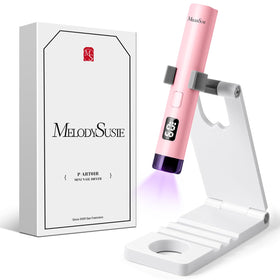 MelodySusie front view with stand showing compact lamp and hands-free benefit