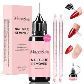 MelodySusie front packaging showing 20ml gentle remover and benefits