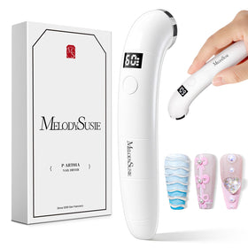 MelodySusie front view of P-ART01A showing compact ergonomic lamp for targeted curing