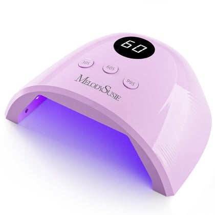 MelodySusie front view of purple P-Plus30F lamp showing ergonomic shape and fast curing benefit