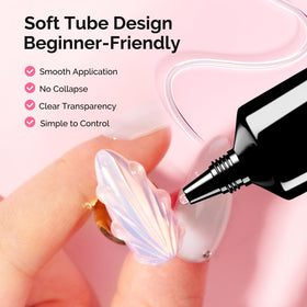 MelodySusie sculpted nail detail demonstrating raised 3D design durability