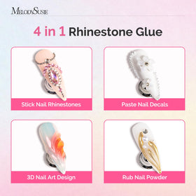 MelodySusie gel texture droplet demonstrating smooth application and adhesion