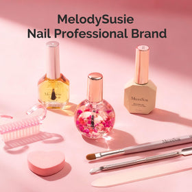 Gift-box setting with MelodySusie cuticle oil presented as a refined, ready-to-give treat