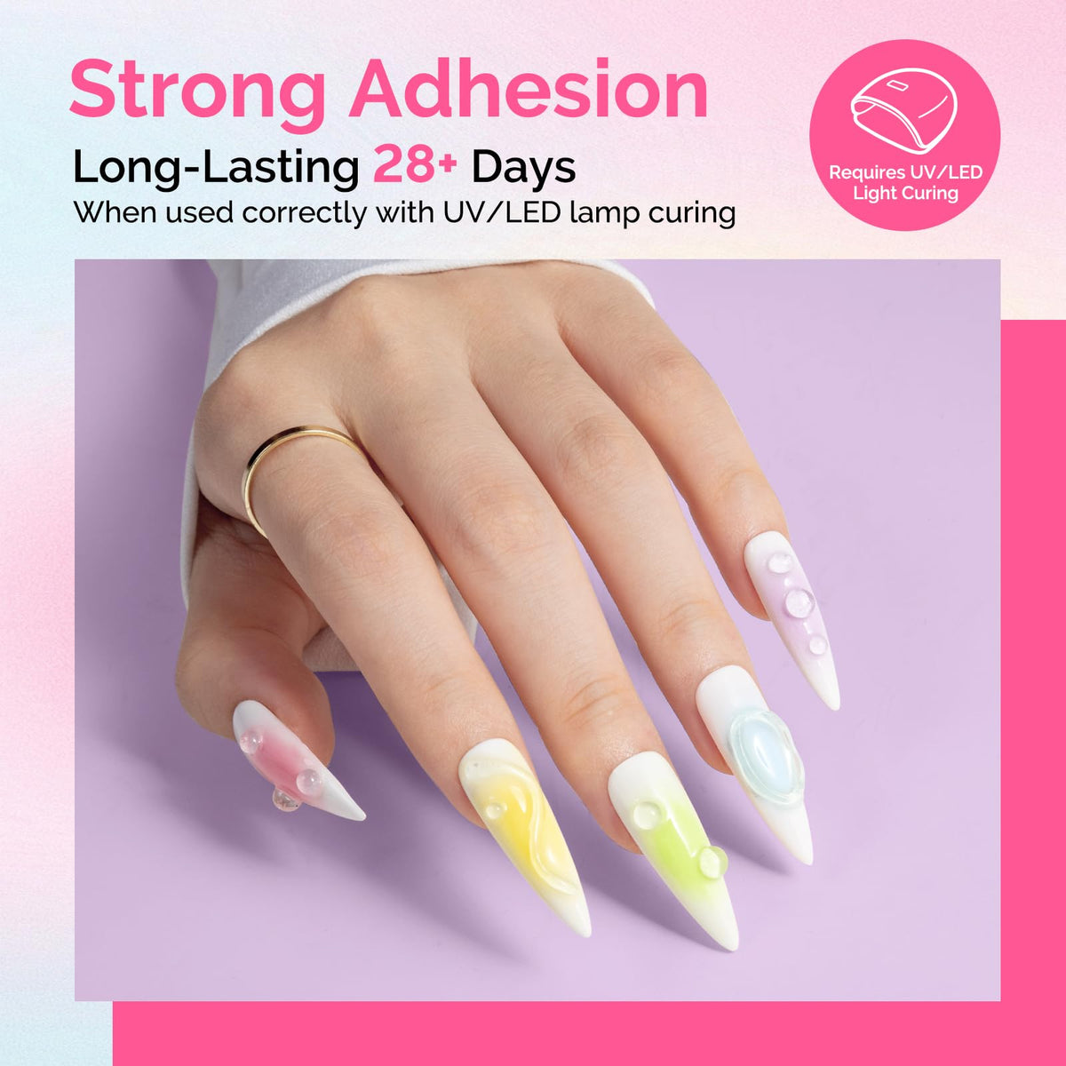 MelodySusie in use attaching rhinestones showing strong adhesion benefit