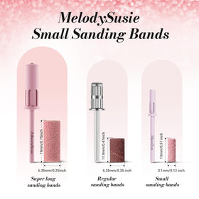 MelodySusie in-use detail smoothing acrylic edge on nail benefit: precise gentle finishing