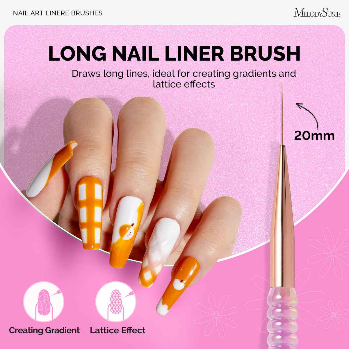 MelodySusie brush painting a delicate nail design demonstrating precise control