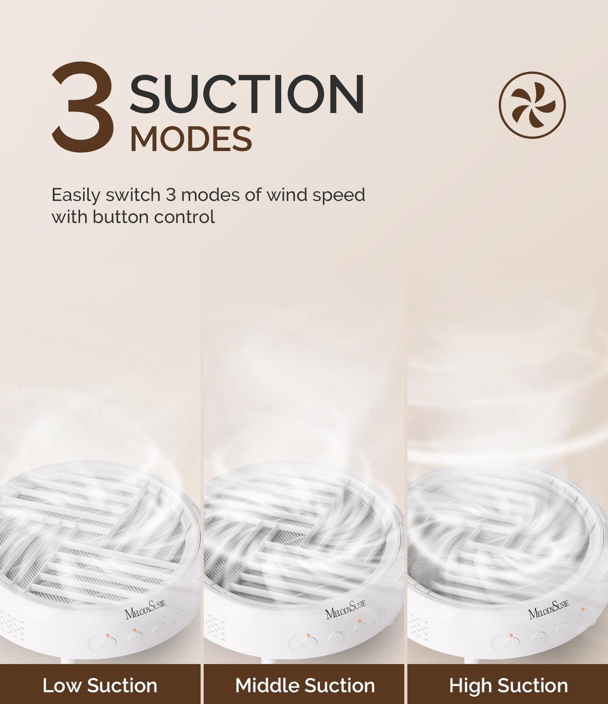 MelodySusie in-use during home manicure illustrating cleaner air benefit