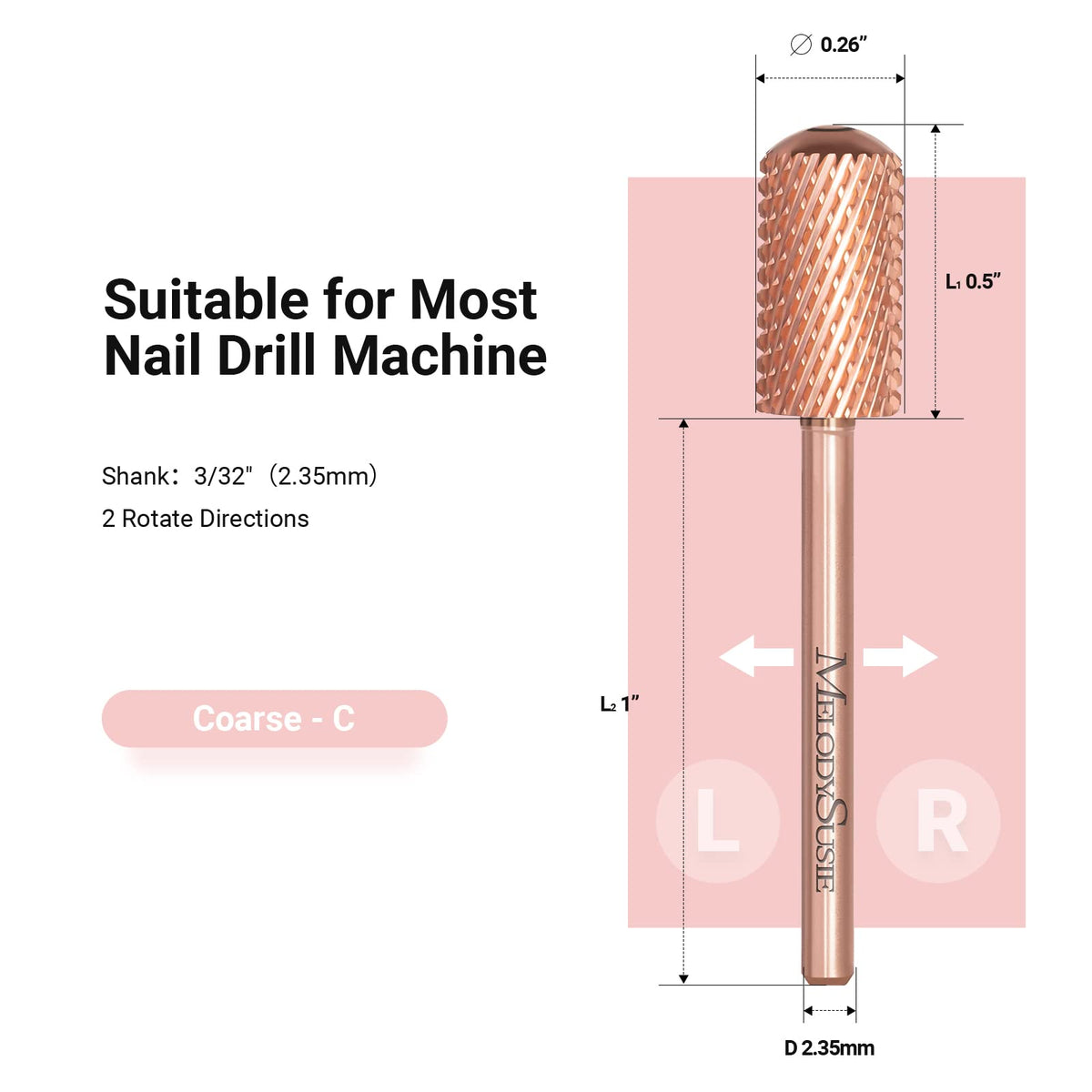 MelodySusie bit in use polishing a nail demonstrating controlled, safe removal
