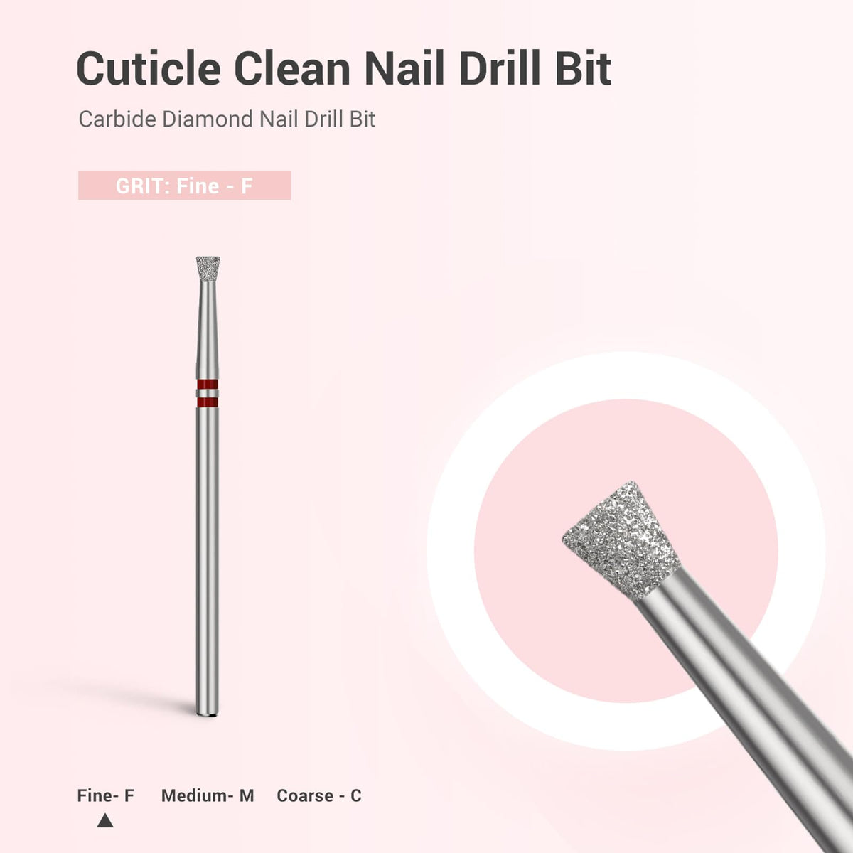 MelodySusie bit in use during a salon service illustrating smooth cuticle cleanup for faster prep