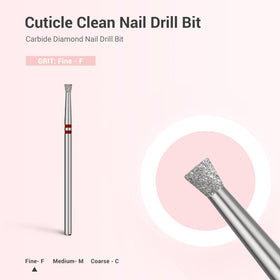 MelodySusie bit in use during a salon service illustrating smooth cuticle cleanup for faster prep