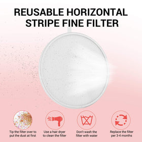 MelodySusie in-use at salon table demonstrating dust capture benefit