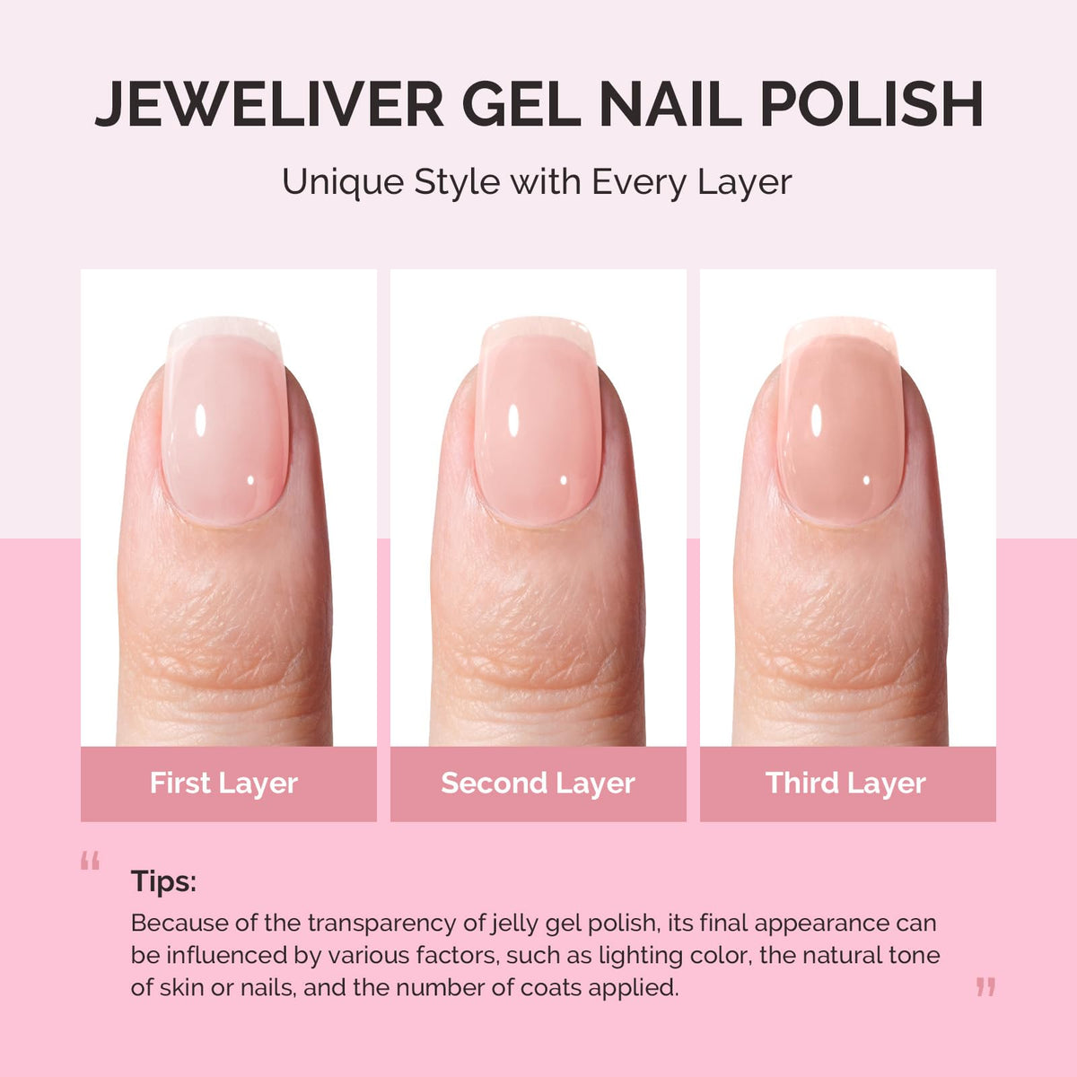 MelodySusie cured nail swatch on hand showing glossy chip-resistant finish