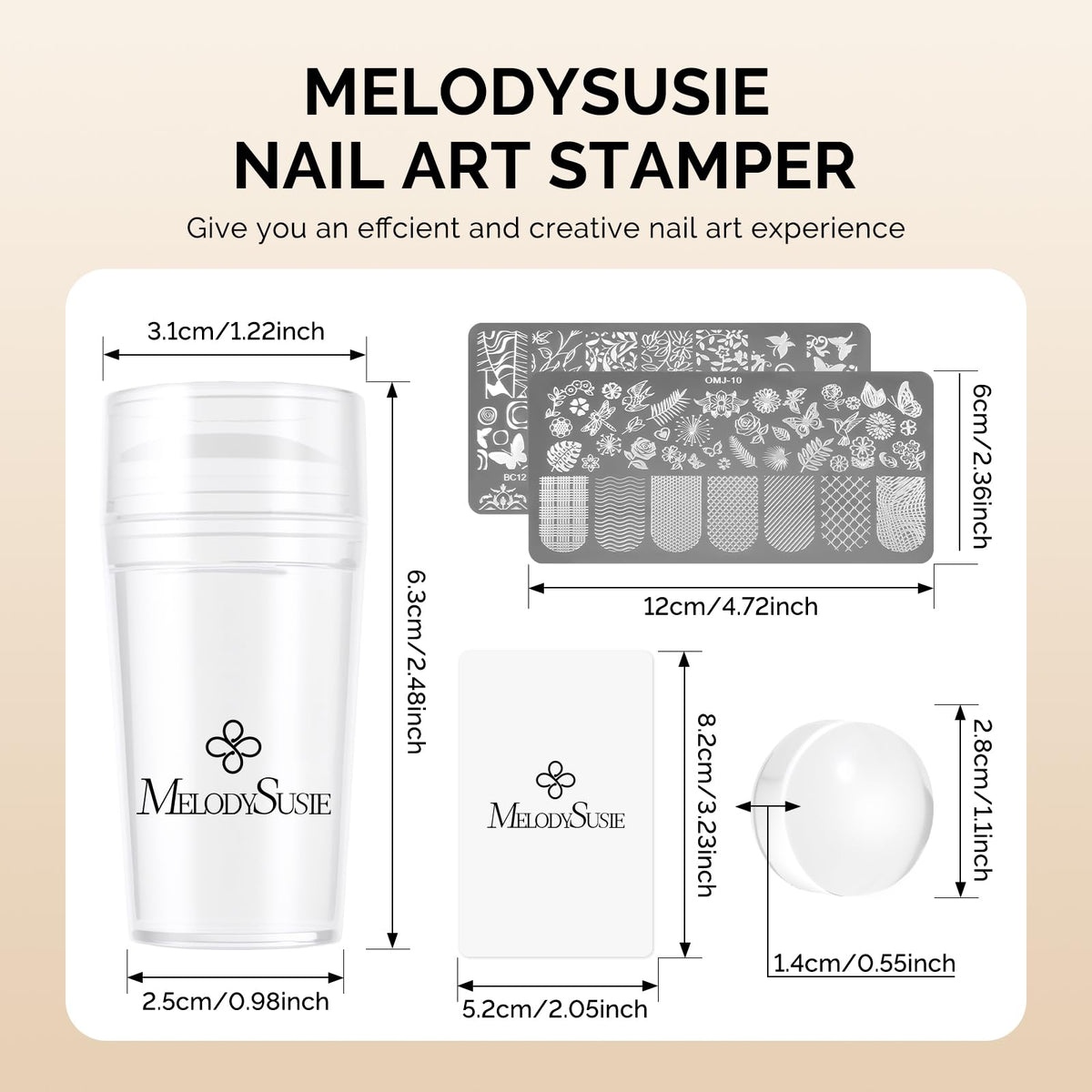 MelodySusie full kit on workspace showing portable setup for at-home nail art