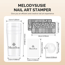 MelodySusie full kit on workspace showing portable setup for at-home nail art