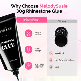 MelodySusie label and ingredient close-up showing natural resin clarity benefit