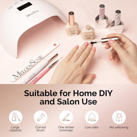 MelodySusie studio manicure setup showing professional use and durable results