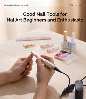 MelodySusie lifestyle travel kit scene illustrating portability for on-the-go manicures