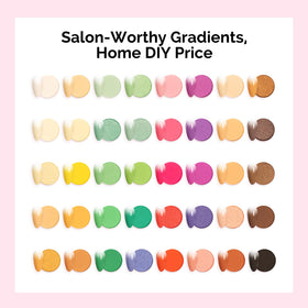 MelodySusie ombre nail being created showing seamless color transition