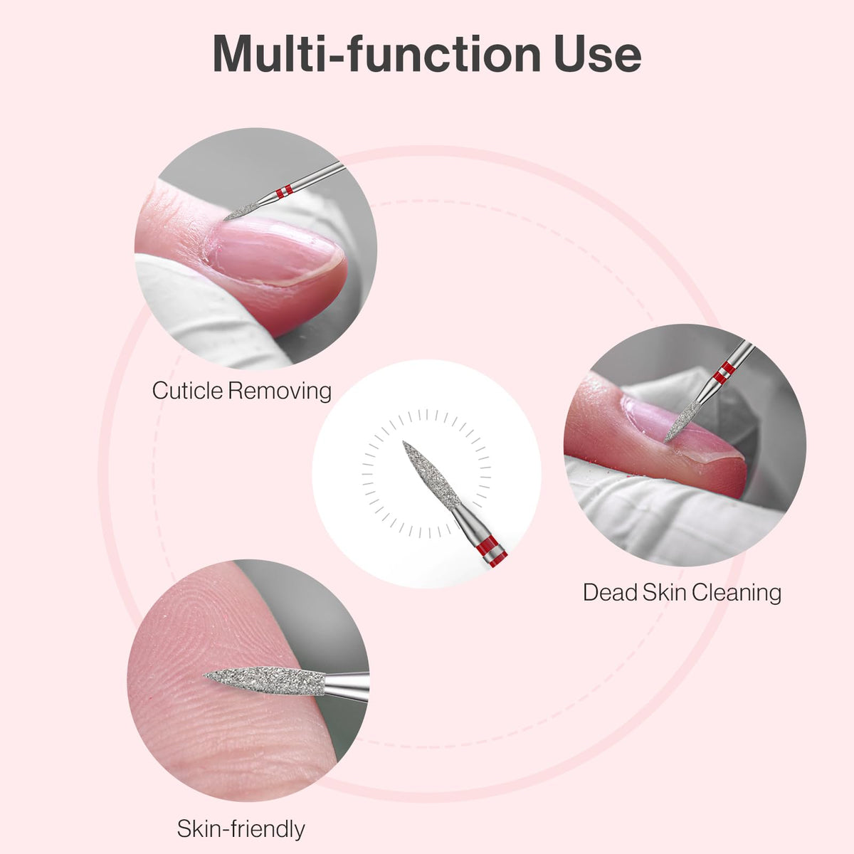 MelodySusie packaging layout showing included bit for organized salon storage