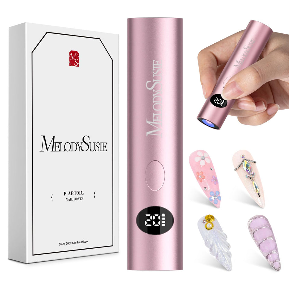 MelodySusie handheld lamp front view showing compact design and portability benefit