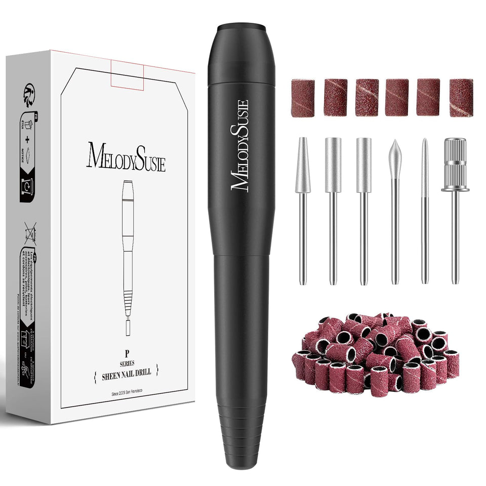 MelodySusie PC120I front view showing compact e-file, ideal for mobile nail work